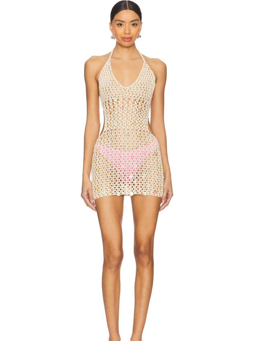 Super Capucine Crochet mini dress